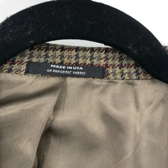 SOLD! Austin Reed Houndstooth Elbow Patch Blazer Size 43R - Picture 5 of 15